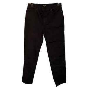 Eileen Fisher Womens XL Organic Cotton Stretch Denim Black Jeans NWT